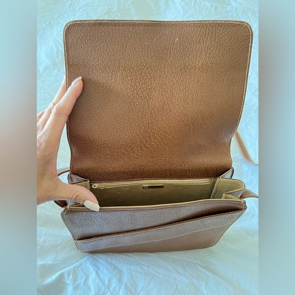 Valentino Garavani Brown Leather Single Strap Shoulder Bag Italy | VTG Authentic - Picture 10 of 12